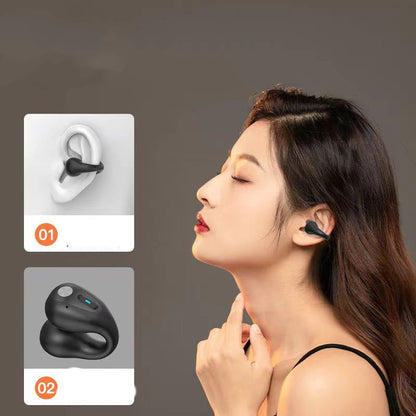 Bone Conduction TWS Earbuds – Bluetooth 5.3, Touch Control, In-Ear Bass HIFI Sports Headset