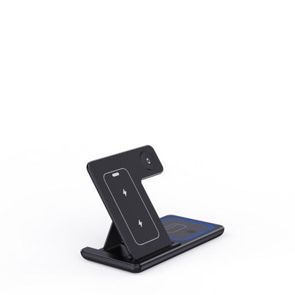 "15W 3 In 1 LED Wireless Charger Stand – Charging Station for iPhone, iWatch, and AirPods"