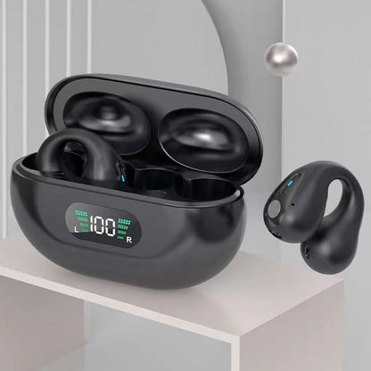 Bone Conduction TWS Earbuds – Bluetooth 5.3, Touch Control, In-Ear Bass HIFI Sports Headset